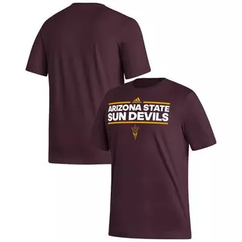 Мужская темно-бордовая футболка Arizona State Sun Devils Dassler Fresh adidas