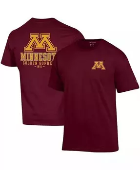 Мужская темно-бордовая футболка Minnesota Golden Gophers Stack 2-Hit Champion, красный