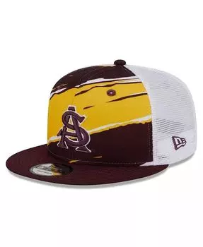 Мужская темно-бордовая кепка Arizona State Sun Devils Tear Trucker 9FIFTY Snapback New Era, красный