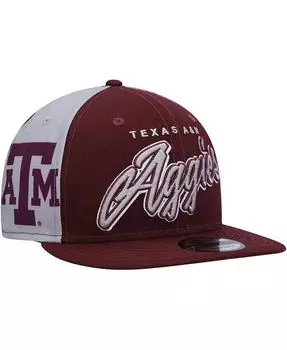 Мужская темно-бордовая кепка Texas A&M Aggies Outright 9FIFTY Snapback New Era, красный