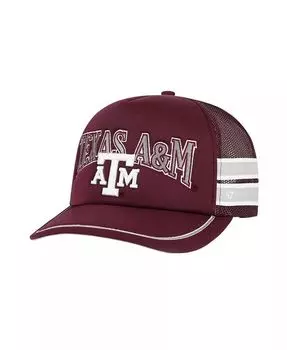 Мужская темно-бордовая регулируемая шляпа Texas A M Aggies Trucker с боковой полосой '47 Brand, красный