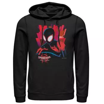 Мужская темно-черная толстовка с рисунком Человека-паука Marvel Spiderverse