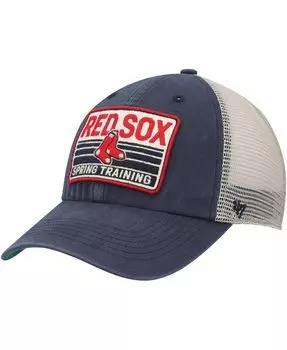 Мужская темно-коричневая кепка Boston Red Sox Four Stroke Clean Up Trucker Snapback '47 Brand