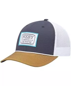 Мужская темно-коричневая кепка Doc Trucker Snapback Hooey, синий
