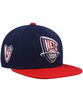 Мужская темно-красная кепка New Jersey Nets Hardwood Classics Core Side Snapback Mitchell & Ness