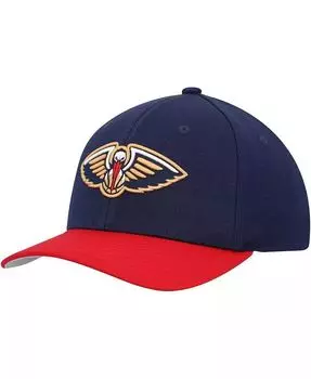 Мужская темно-красная кепка New Orleans Pelicans MVP Team Two-Tone 2.0 с эластичной спинкой Mitchell & Ness, синий