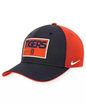 Мужская темно-оранжевая бейсболка Detroit Tigers Classic99 с цветными блоками Performance Snapback Nike