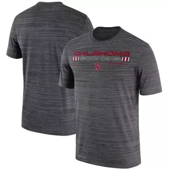 Мужская темно-серая футболка Jordan Brand Oklahoma owners Velocity Legend Performance Nike