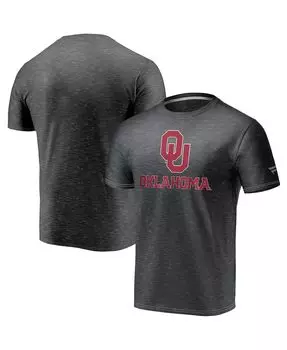 Мужская темно-серая футболка oklahoma sooners heart and soul space-dye Fanatics, мульти