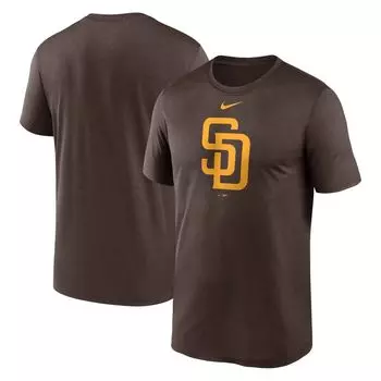 Мужская темно-серая футболка с логотипом San Diego Padres New Legend Nike