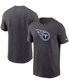 Мужская темно-серая футболка с логотипом Tennessee Titans Primary Nike, серый