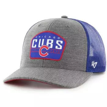 Мужская темно-серая кепка Chicago Cubs Slate Trucker Snapback '47
