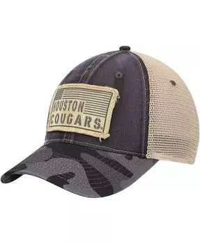 Мужская темно-серая кепка Houston Cougars OHT в военном стиле Appreciation United Trucker Snapback Colosseum, серый