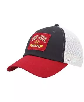 Мужская темно-серая кепка Iowa State Cyclones Objection Snapback Colosseum