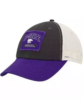 Мужская темно-серая кепка Kansas State Wildcats Objection Snapback Colosseum, серый