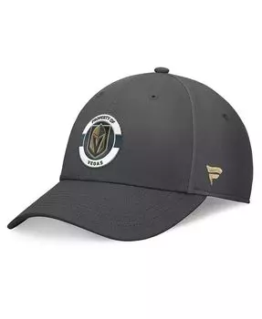 Мужская темно-серая кепка Vegas Golden Knights Authentic Pro Training Camp Flex Hat Fanatics, серый