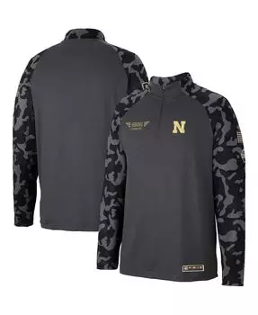 Мужская темно-серая куртка nebraska huskers oht в стиле милитари appreciation long range raglan с молнией на четверть Colosseum, мульти