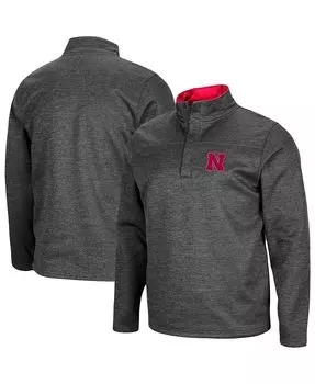 Мужская темно-серая куртка nebraska huskers roman с меланжевой отделкой Colosseum, мульти