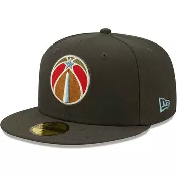 Мужская темно-серая мужская кепка New Era Washington Wizards Multi-Color Pack 59FIFTY Облегающая шляпа