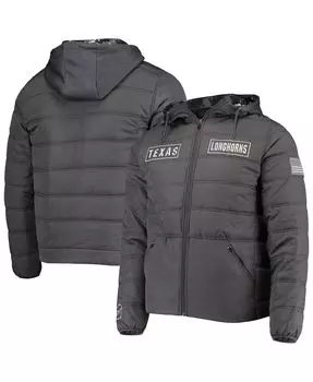 Мужская темно-серая пуховая куртка texas longhorns oht в стиле милитари с цифровым камуфляжным рисунком Colosseum, мульти