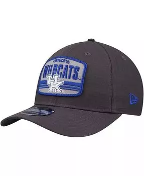Мужская темно-серая регулируемая кепка Kentucky Wildcats Team Elevated 9SEVENTY New Era, серый