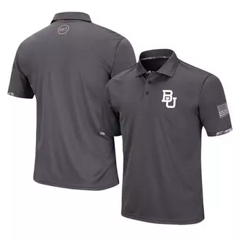 Мужская темно-серая рубашка-поло Baylor Bears OHT Military Appreciation Rival с цифровым камуфляжем Colosseum