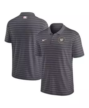 Мужская темно-серая рубашка-поло Washington Nationals City Connect Victory Performance Nike