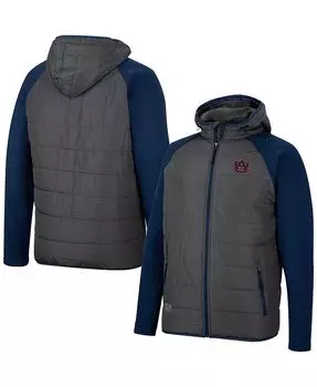 Мужская темно-серая темно-каштановая куртка с молнией во всю длину реглан Good On You Colosseum, серый