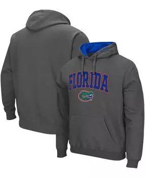 Мужская темно-серая толстовка с капюшоном florida gators arch logo 3.0 Colosseum, мульти