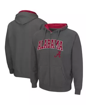 Мужская темно-серая толстовка с капюшоном на молнии alabama crimson tide arch logo 3.0 Colosseum, мульти