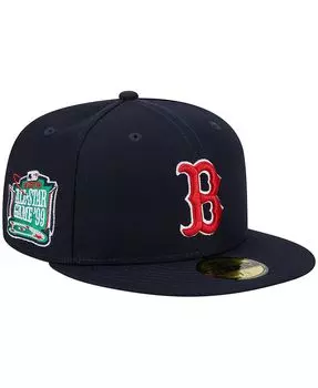 Мужская темно-синяя бейсболка Boston Red Sox 1999 All Star Game Team, цвет 59FIFTY, облегающая шляпа New Era
