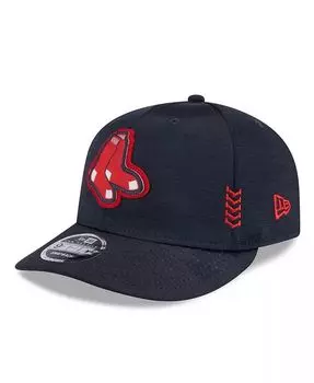 Мужская темно-синяя бейсболка Boston Red Sox 2024 Clubhouse Low Profile 59FIFTY с приталенной кепкой New Era, синий