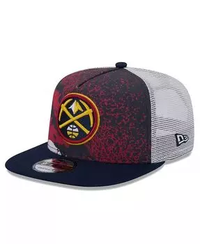 Мужская темно-синяя бейсболка Denver Nuggets Court Sport Speckle 9FIFTY Snapback New Era, синий