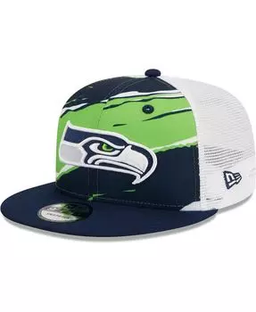 Мужская темно-синяя бейсболка Seattle Seahawks Tear Trucker 9FIFTY Snapback New Era