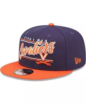 Мужская темно-синяя бейсболка Virginia Cavaliers Team Script 9FIFTY Snapback New Era