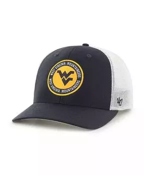 Мужская темно-синяя бейсболка West Virginia Mountaineers представляет гибкую кепку Trophy '47 Brand, синий