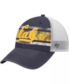 Мужская темно-синяя белая кепка Cal Bears Interlude MVP Trucker Snapback '47 Brand