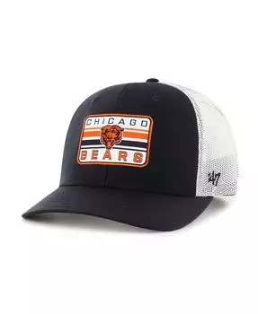 Мужская темно-синяя, белая регулируемая шляпа дальнобойщика Chicago Bears Drifter '47 Brand
