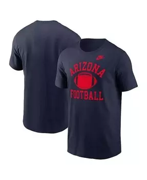 Мужская темно-синяя футболка Arizona Wildcats Legacy Football Icon Nike, синий