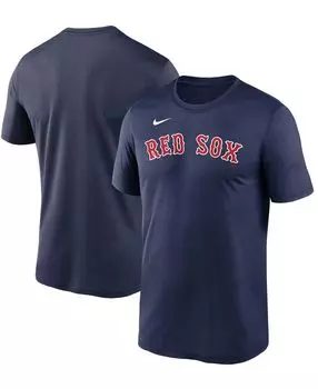 Мужская темно-синяя футболка Boston Red Sox Wordmark Legend Nike