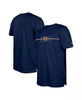 Мужская темно-синяя футболка Chicago Bears 2023 Training Camp NFL New Era, синий