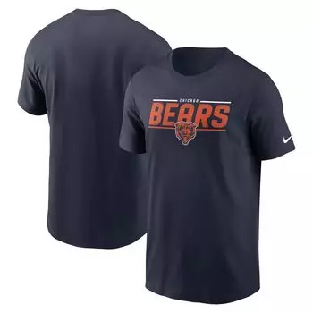 Мужская темно-синяя футболка Chicago Bears Muscle Nike