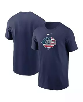 Мужская темно-синяя футболка Cincinnati Reds Americana Nike, синий