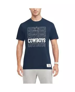 Мужская темно-синяя футболка Dallas Cowboys Liam Tommy Hilfiger, синий