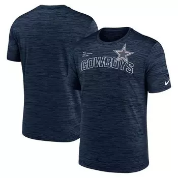 Мужская темно-синяя футболка Dallas Cowboys Velocity Arch Performance Nike