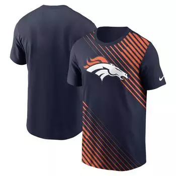 Мужская темно-синяя футболка Denver Broncos Yard Line Fashion Asbury Nike