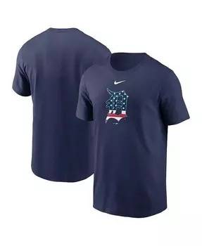 Мужская темно-синяя футболка Detroit Tigers Americana Nike, синий