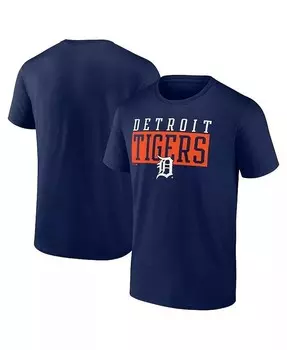 Мужская темно-синяя футболка Detroit Tigers Hard To Beat Fanatics, синий