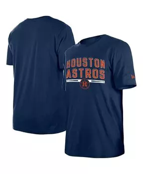 Мужская темно-синяя футболка для тренировки ватина Houston Astros New Era