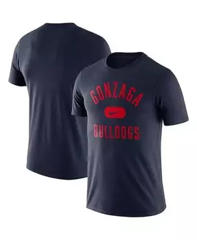 Мужская темно-синяя футболка Gonzaga Bulldogs Team Arch Nike, синий